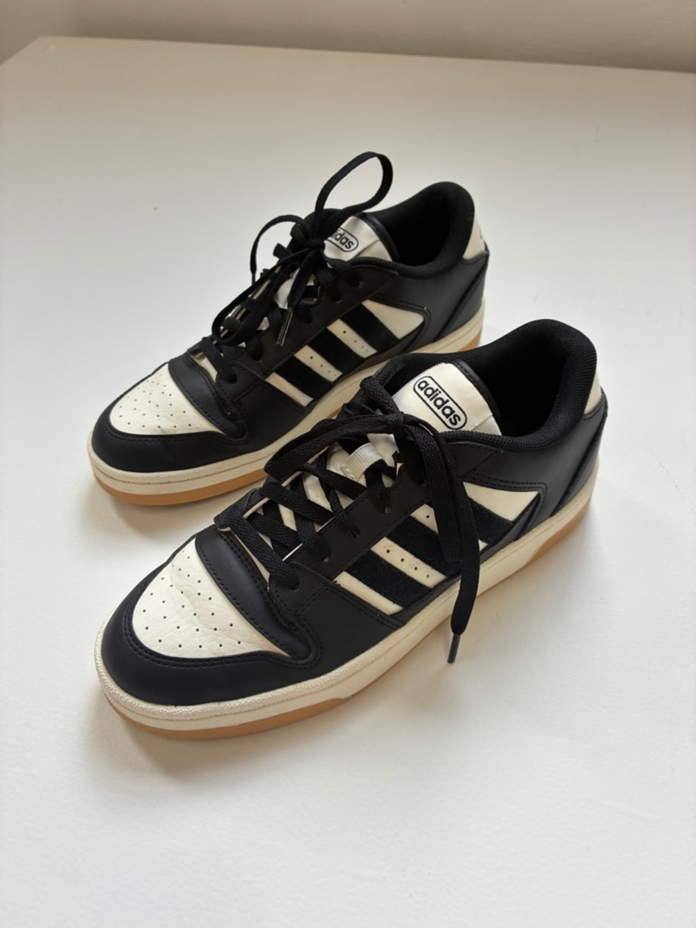 Adidas Break Start Low Sneaker - Core Black/White/Gum - Men’s Size 7